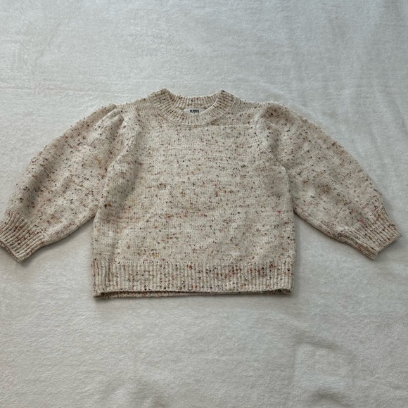 BB Dakota Cream Crew Neck Sweater with Balloon Sleeves - Picture 4 of 11